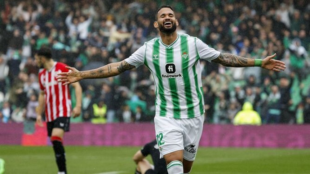 Willian José celebra un gol ante el Athletic esta temporada.- Julio Muñoz / Efe