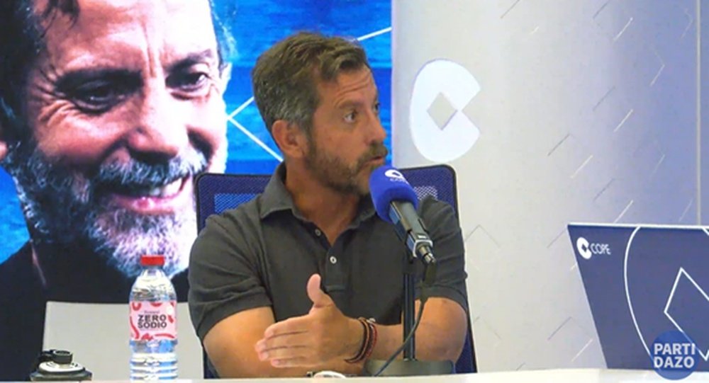 Quique Sánchez Flores en el estudio de El Partidazo de COPE .- COPE