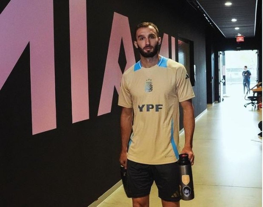 Germán Pezzella se encuentra concentrado en Miami con la selección argentina.- AFA
