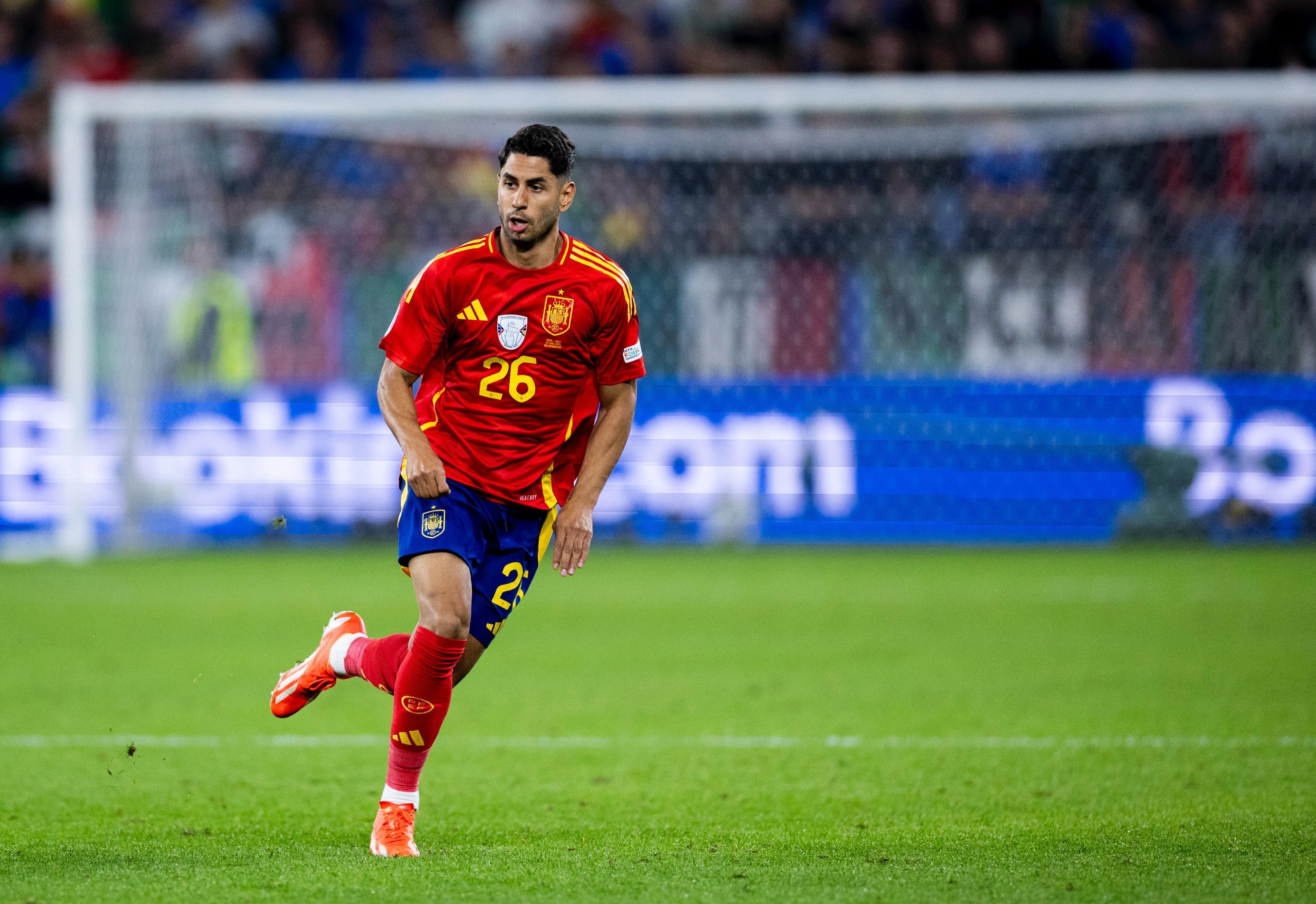 Ayoze en su debut con la selección española en la Eurocopa. sefutbol