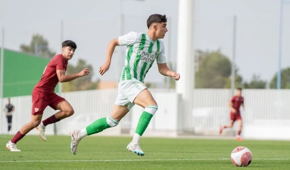 Jairo Morillas es uno de los jugadores con mayor proyección que había en la cantera del Real Betis.- RBB