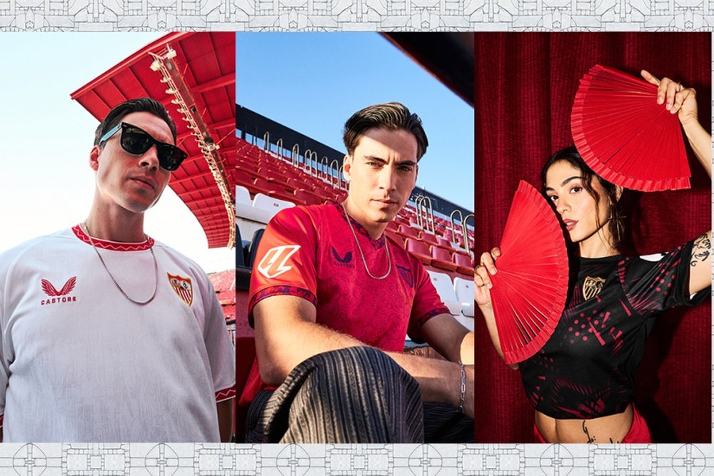 Equipaciones del Sevilla FC para la temporada 2024-25 Foto: Sevilla FC
