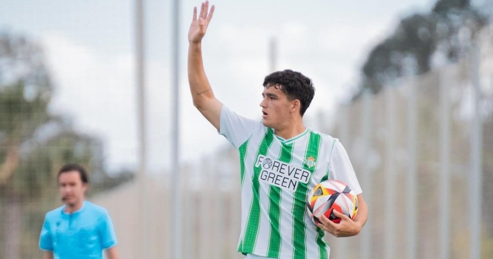 Agustín Moreno, en un partido con el Juvenil A. @agusmorenoo