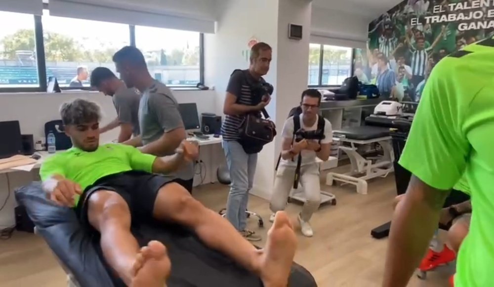 Ez Abde en las pruebas fisicas de la pretemporada 24-25. AR