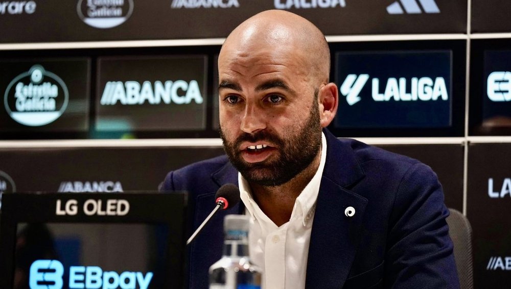 Claudio Giráldez, entrenador del RC Celta.-