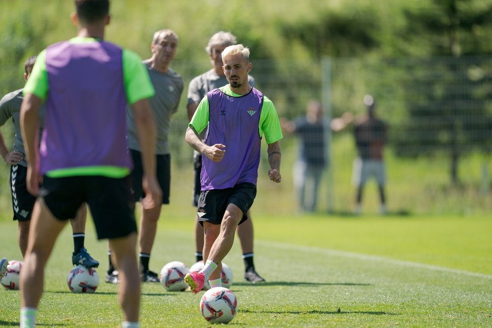 Rodri, durante un entrenamiento en el recién finalizado stage en Austria.- RBB