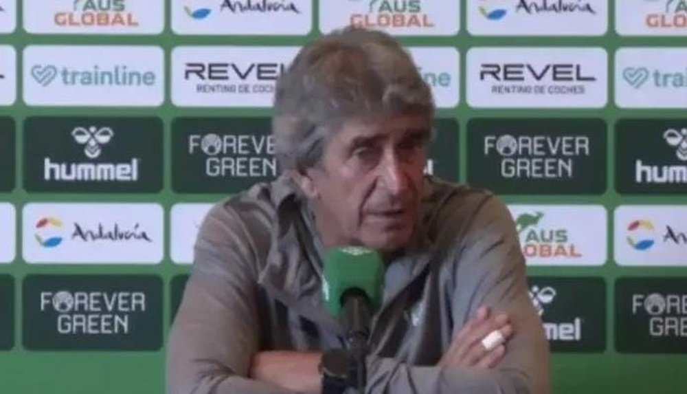 Manuel Pellegrini en rueda de prensa.- RBB