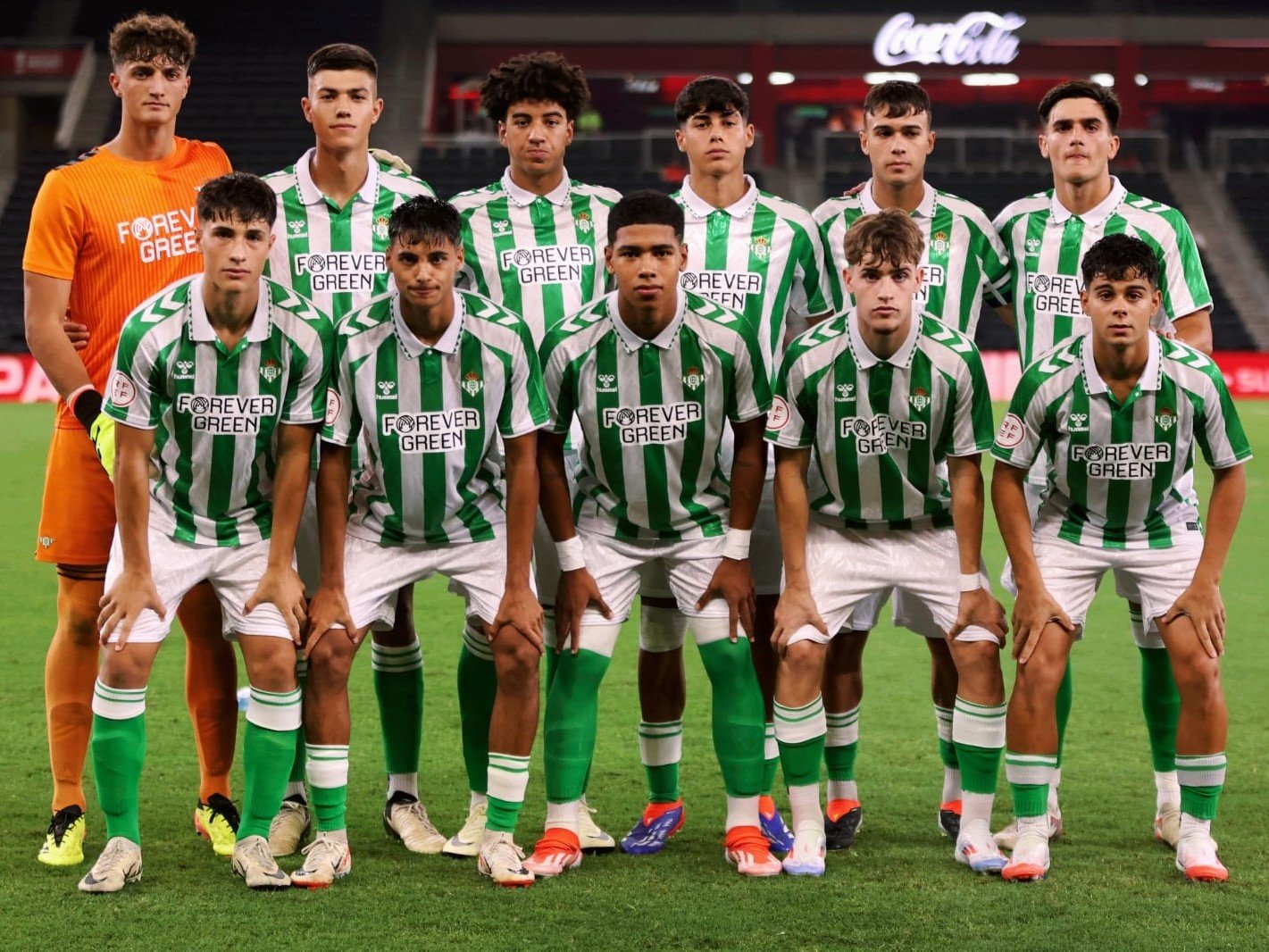 Once del Juvenil A en el duelo contra Palmeiras. RBB