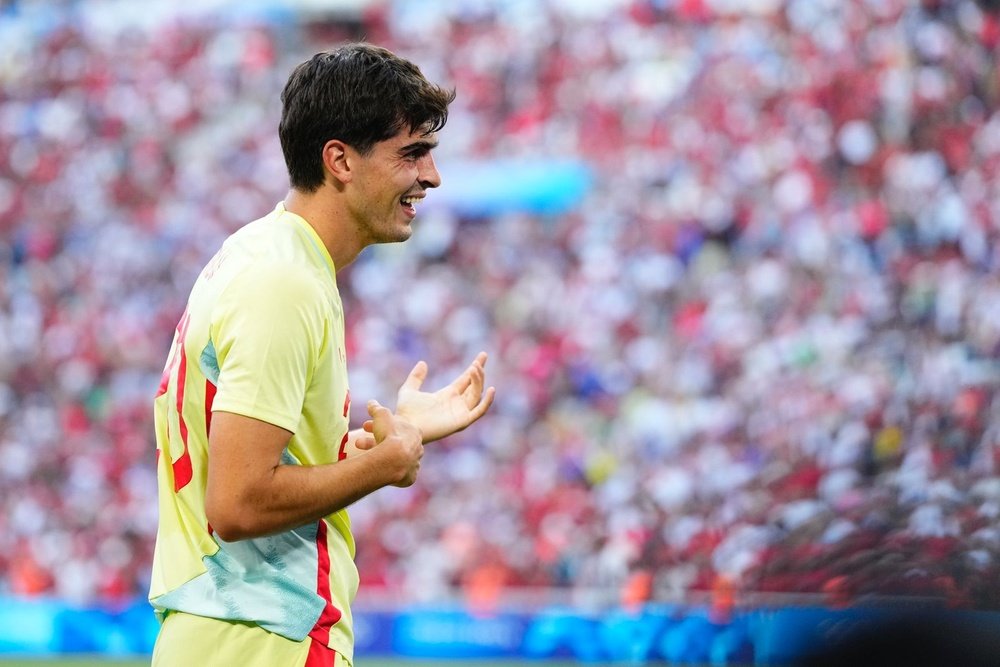 Juanlu celebrando su gol ante Marruecos en la semifinal de los Juegos Olímpicos Foto: Selección Española