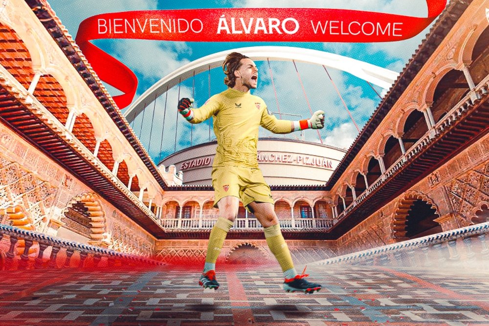 Imagen de presentación de Álvaro Fernández como jugador del Sevilla FC Foto: SFC