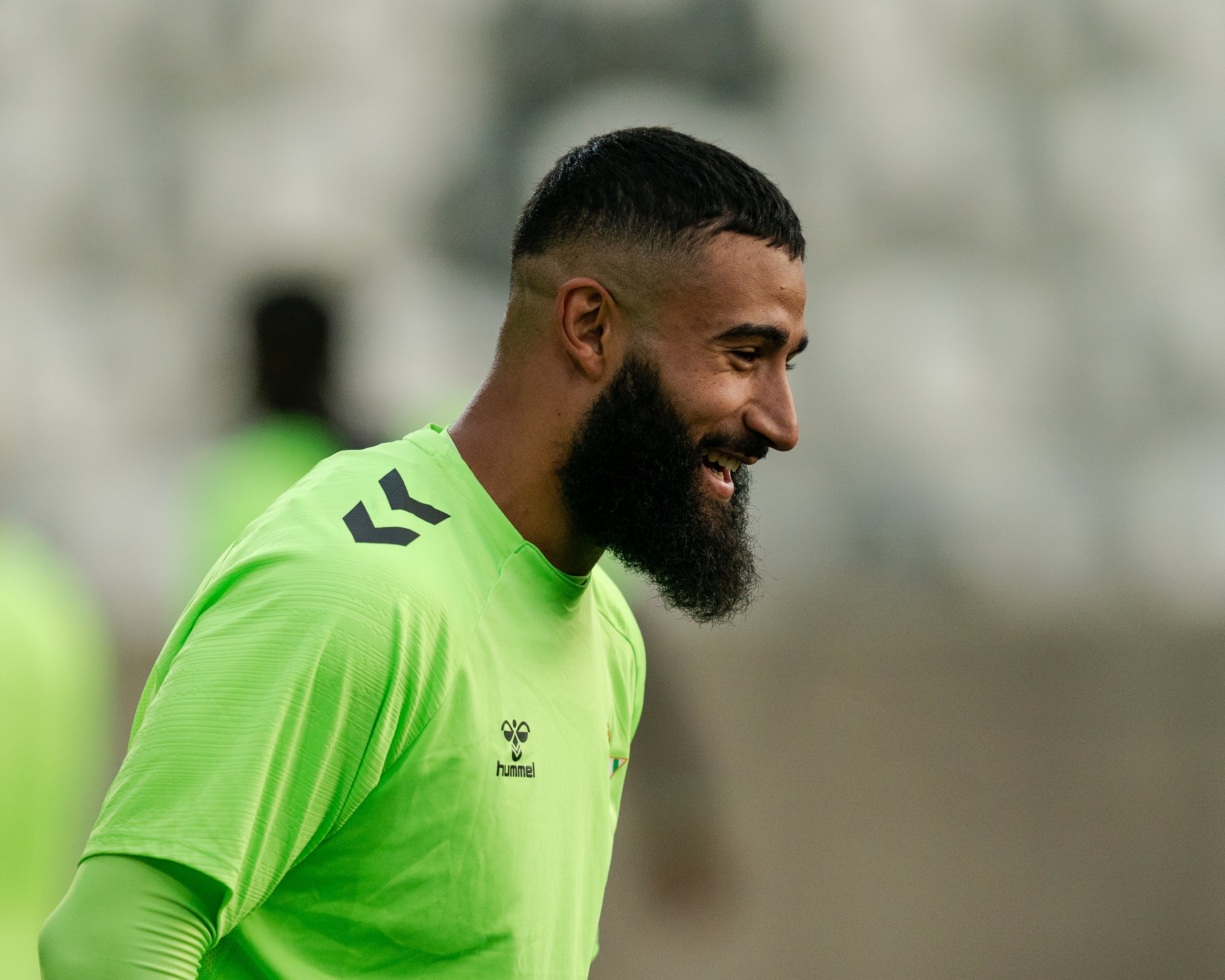 Nabil Fekir en el entrenamiento previo.- RBB