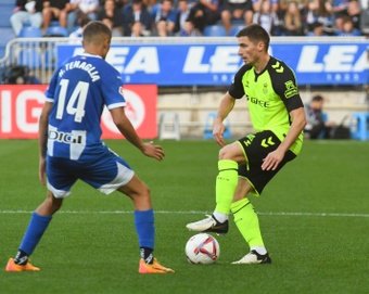 Perraud, en el encuentro ante el Alavés. RBB