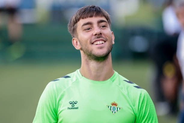 Iker Losada, en un entrenamiento con el Betis. Getty Images