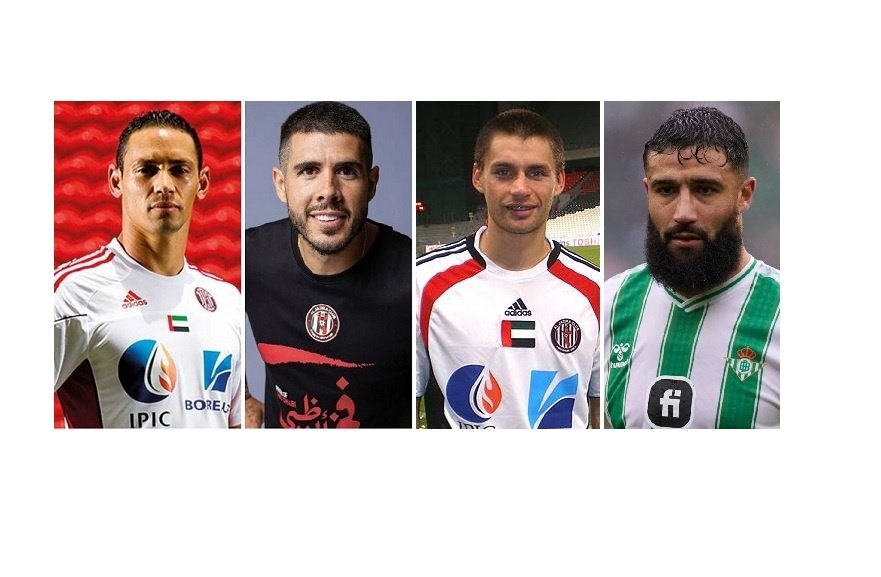 Ricardo Oliveira, Alejandro Pozuelo y Rafael Sobis han jugado en el Al Jazira, futuro equipo de Nabil Fekir.-