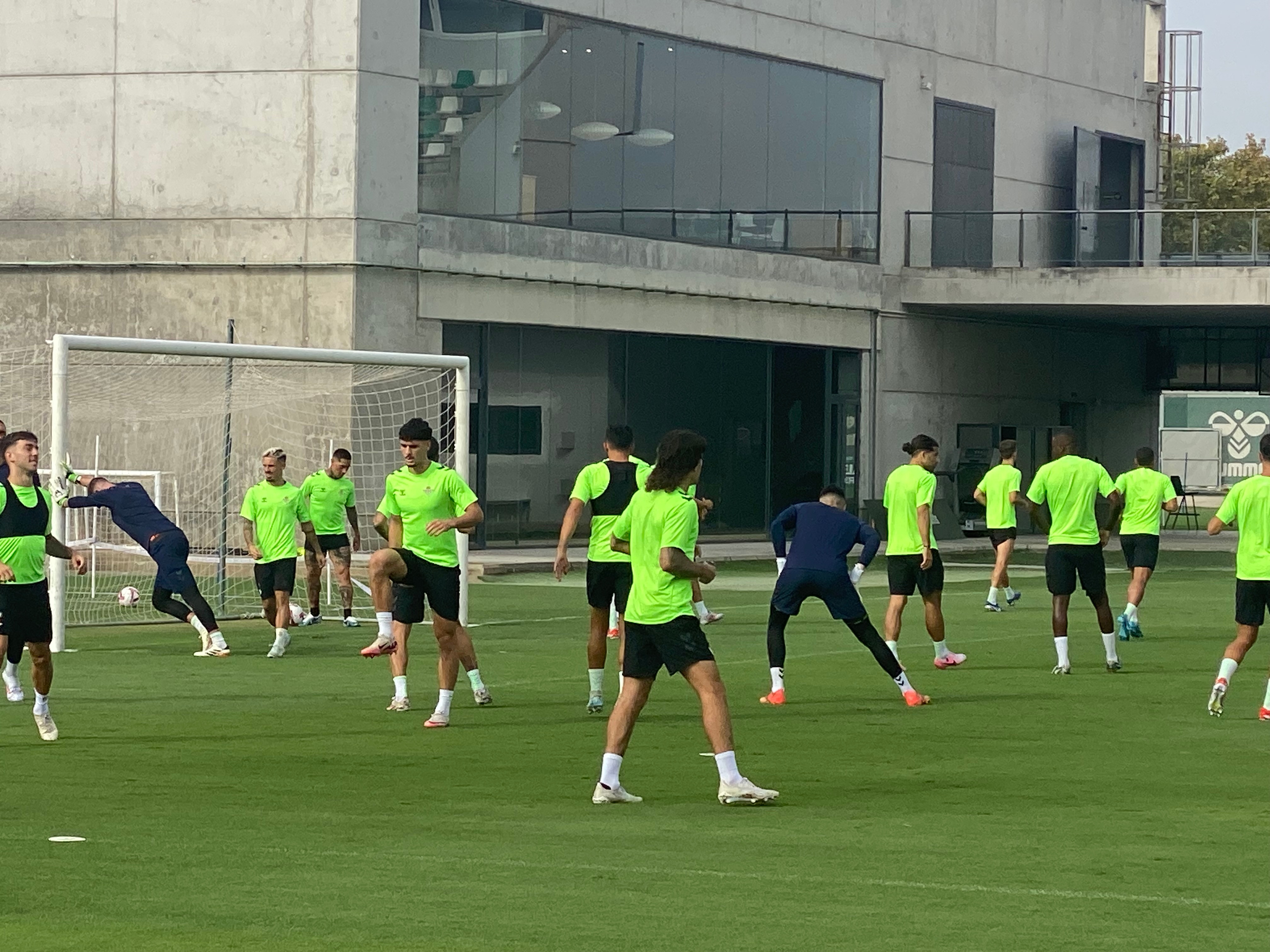 El Real Betis trabaja en la Luis del Sol. AF