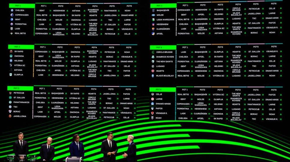 La UEFA ha dado a conocer este sábado las fechas y horarios de todos los partidos de la Conference League.-