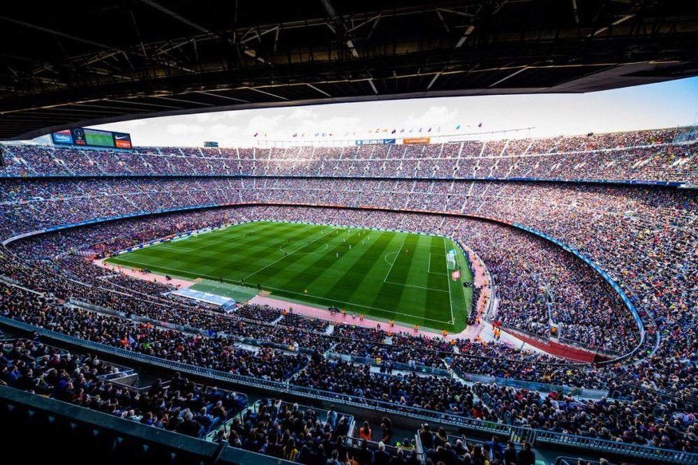 There was an excellent crowd at the Camp Nou on Saturday. FCBarcelona