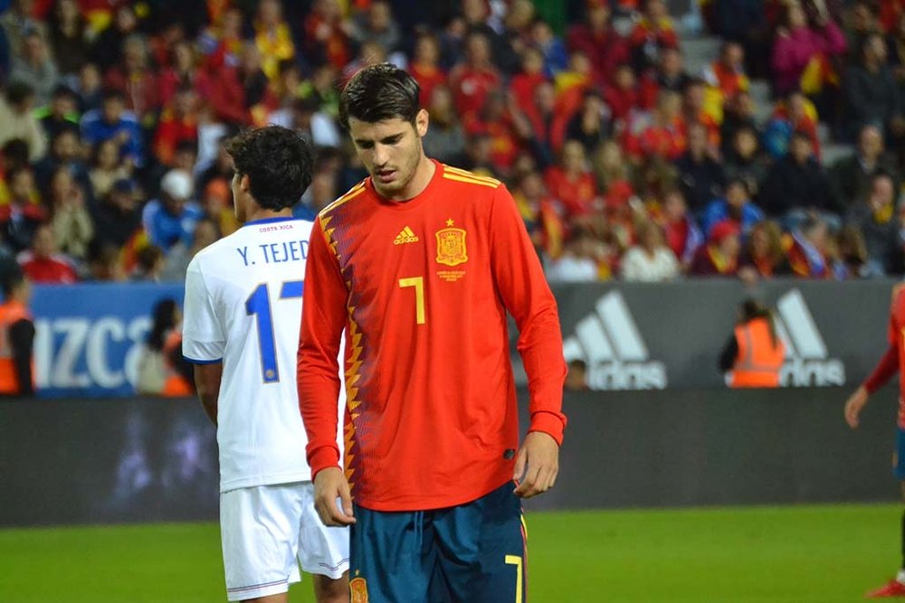 Los dorsales de España ante Malta: Morata recupera el '7'. BeSoccer