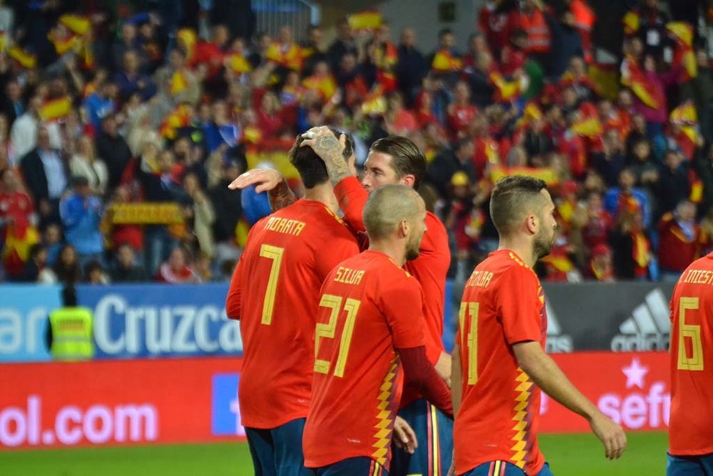 A Espanha bateu a Costa Rica por 5-0. BeSoccer