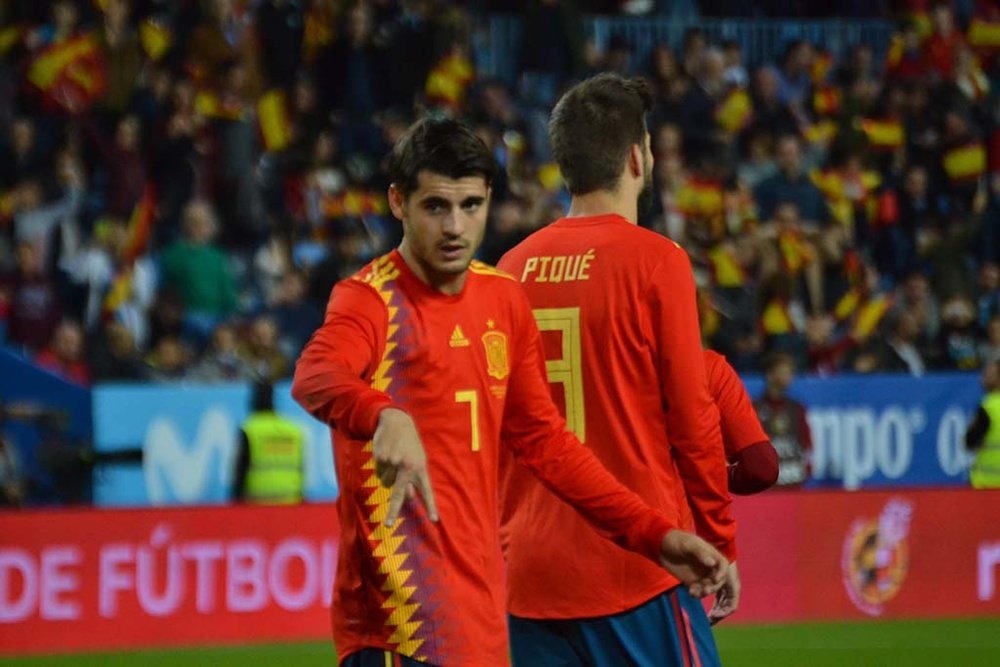 Álvaro Morata marcó el segundo de España. BeSoccer