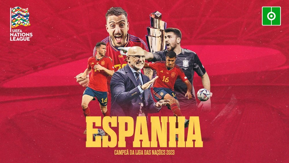 A Espanha é campeã da Liga das Nações 2023. BeSoccer