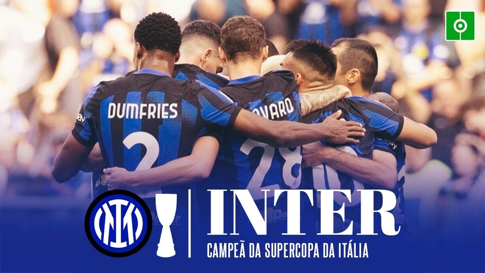A Inter é campeã da Supercopa da Itália 23-24. BeSoccer