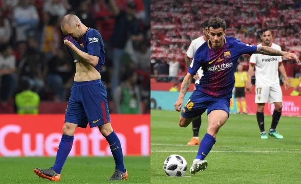 Iniesta and Coutinho both starred in the cup final. AFP/BeSoccer