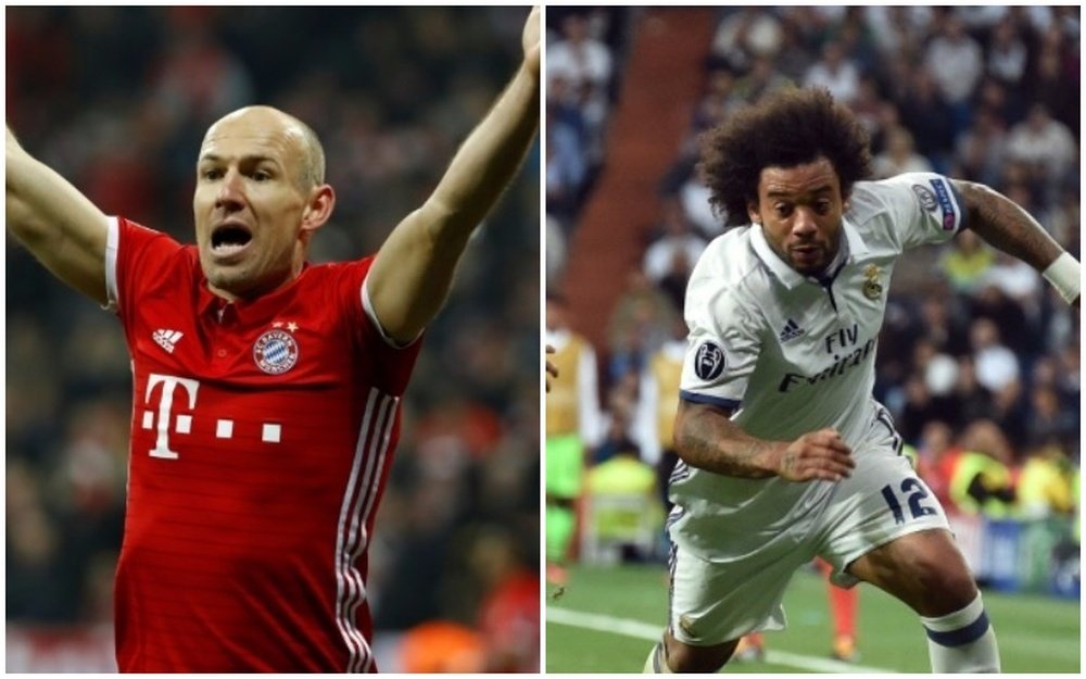Robben y Marcelo cuajaron un partido monumental. EFE/AFP