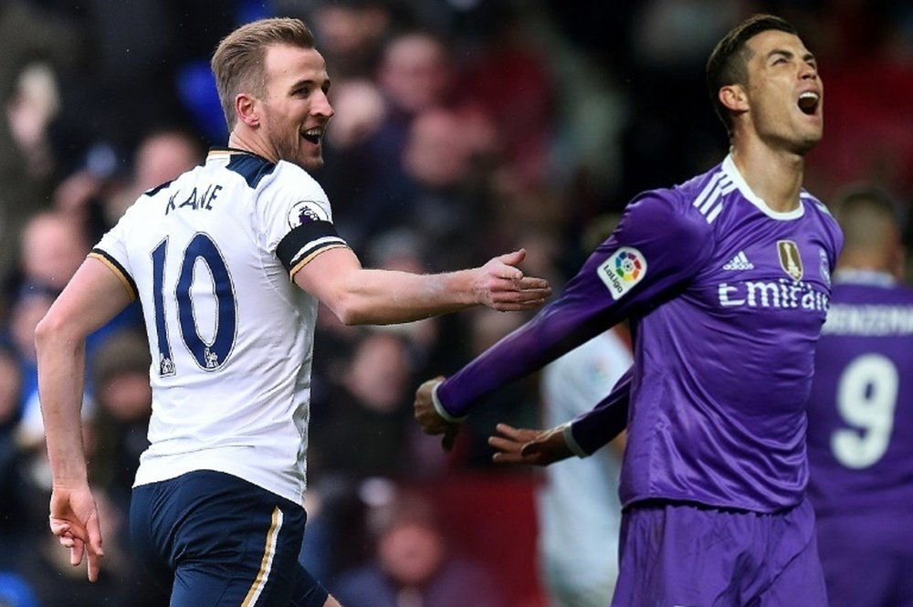 A la izquierda, Harry Kane; a la derecha, Cristiano Ronaldo. BeSoccer/AFP/EFE