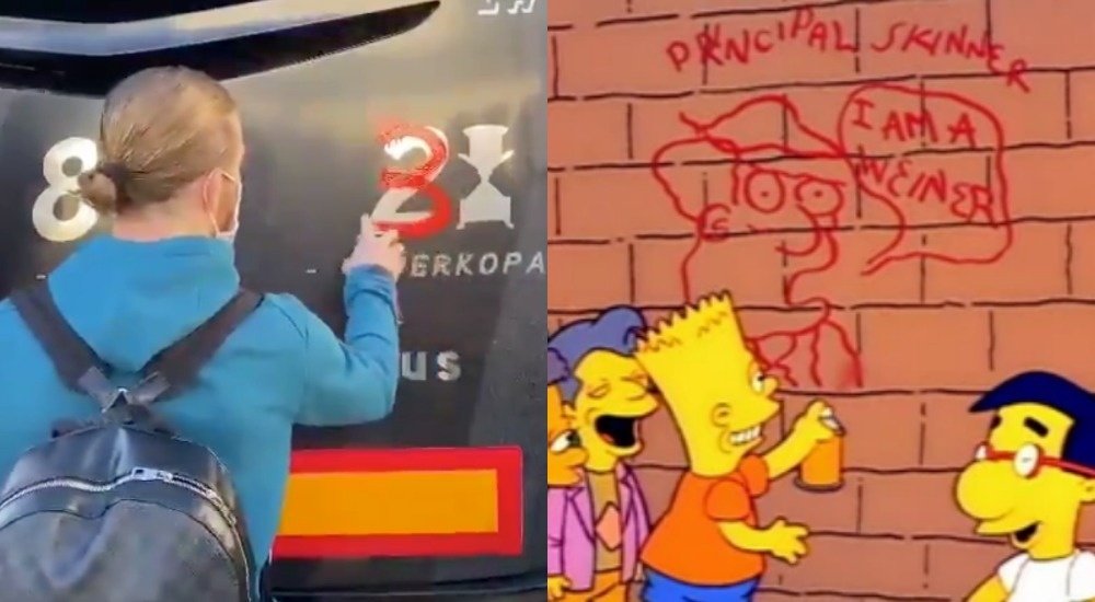 Iker Muniain hizo honor a su apodo. Captura/Athletic/TheSimpsons