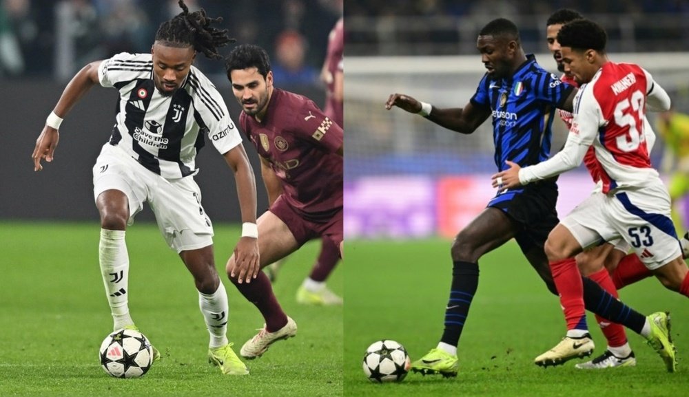 Khephren and Marcus Thuram will meet in Sunday's 'Derby d'Italia' between Inter and Juve. AFP