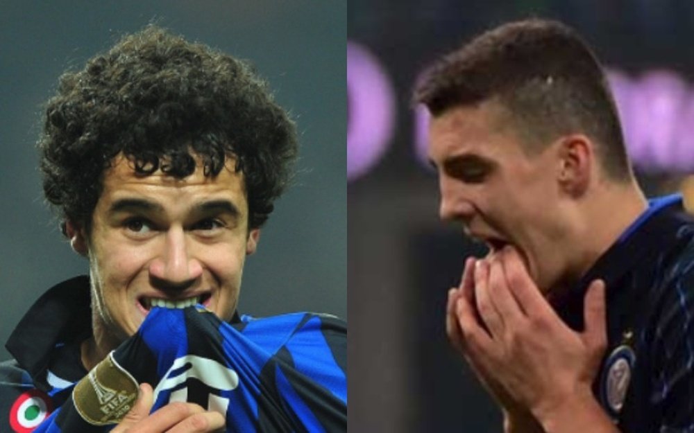 Philippe Coutinho (left), Mateo Kovacic (right). AFP