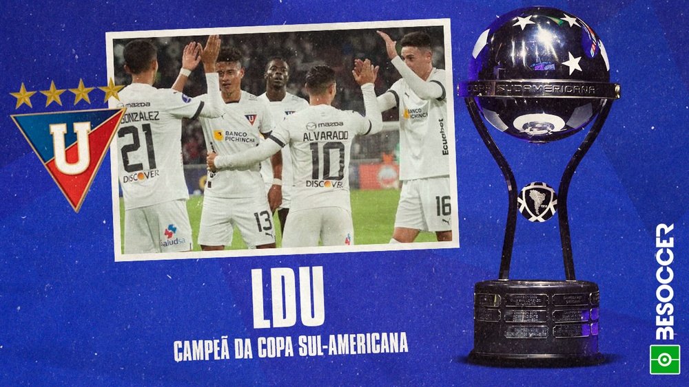 A LDU é campeã da Copa Sul-Americana 2023. BeSoccer