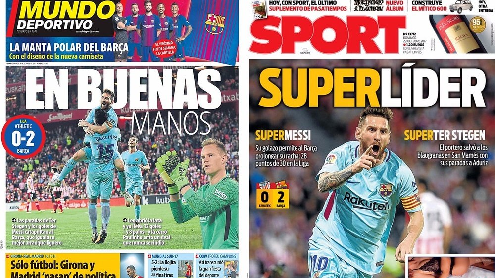 Messi ya no está solo en las portadas. Sport