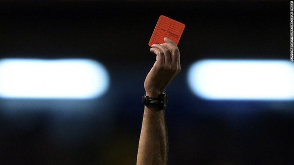 A pensioner attacked a referee with a wooden bat. Twitter