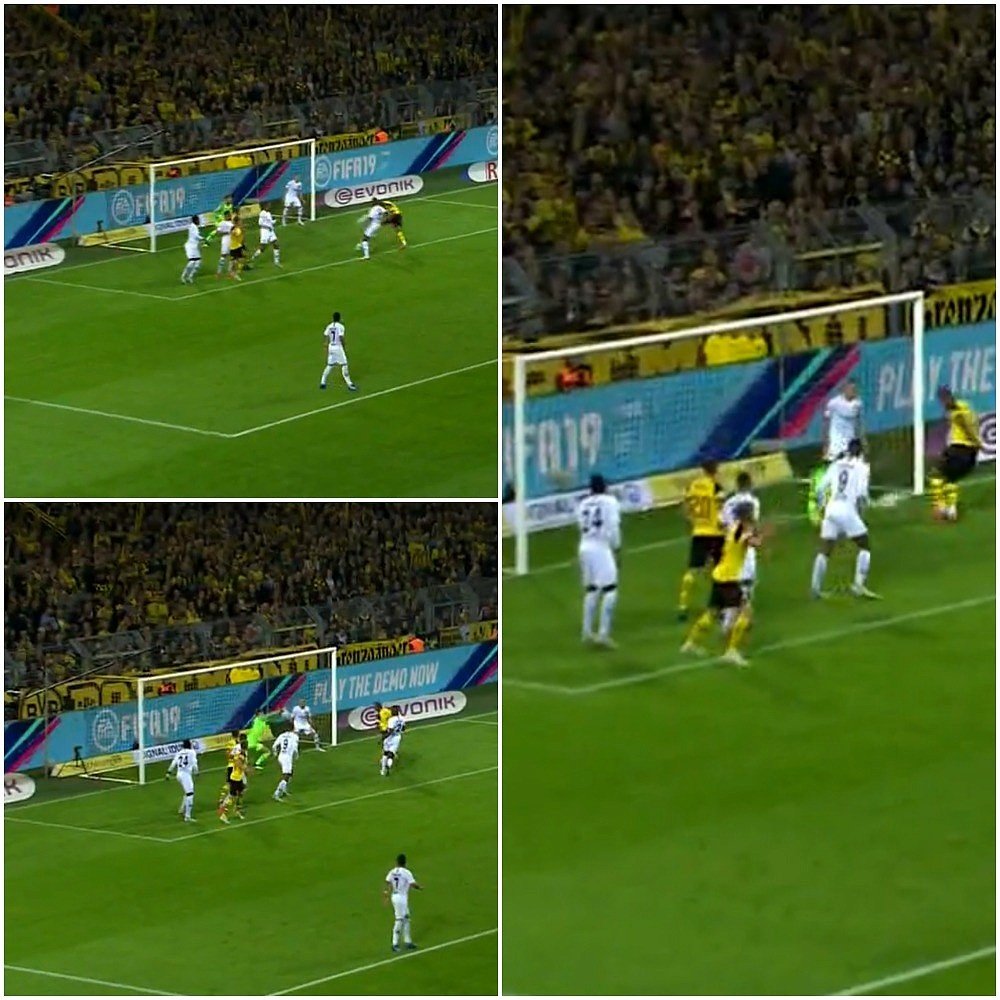 Abdou Diallo bundled the ball in to the net to open the scoring. Captura
