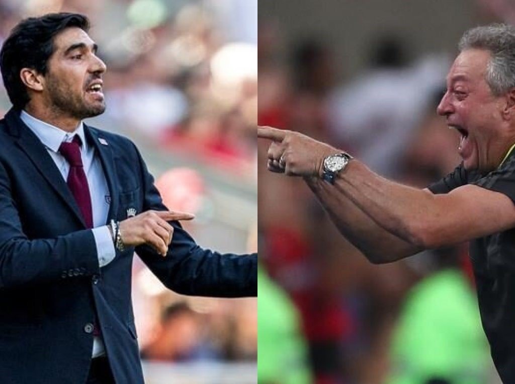 Abel Ferreira testa positivo e Abel Braga, negativo. EFE/Montagem
