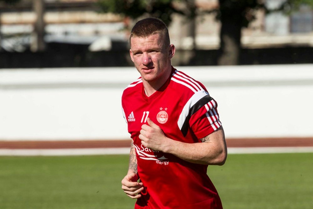Aberdeen's Jonny Hayes is injured and will be on the sidelines for a month. Aberdeen FC