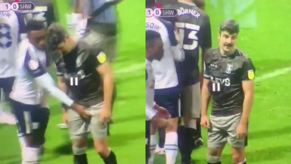 Preston Player Touches Opponent S Genitals During The Game Preston Player Touches Opponent S Genitals During The Game