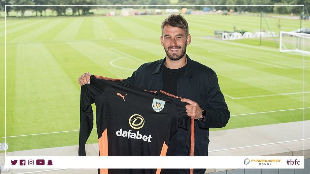 Adam Legzdins has joined Burnley from Championship side Brimingham city. Twitter/BurnleyOfficial