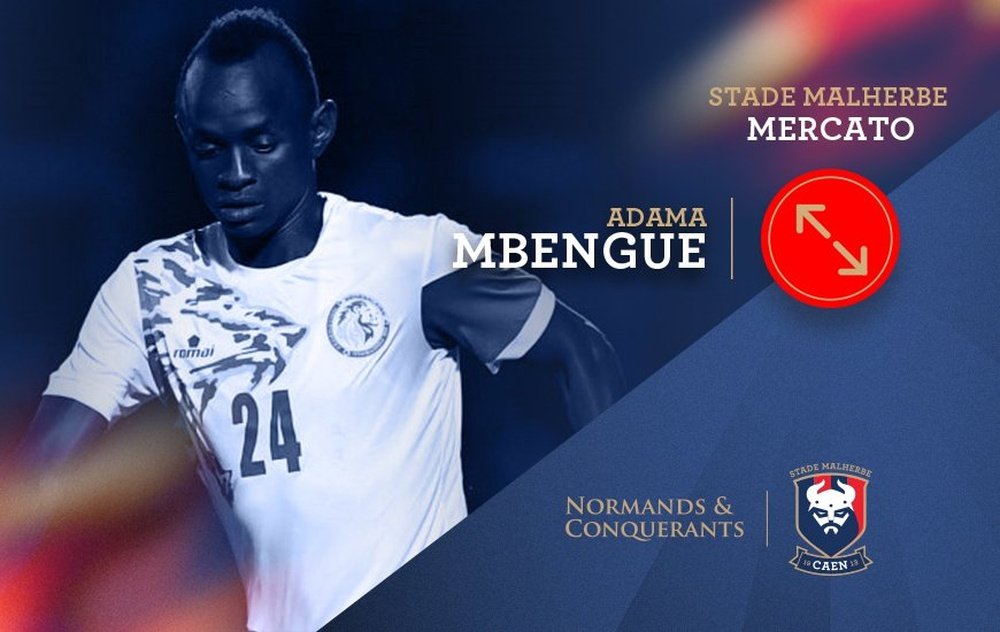 Adama Mbengue firma con la entidad francesa por cuatro años. SMCaen