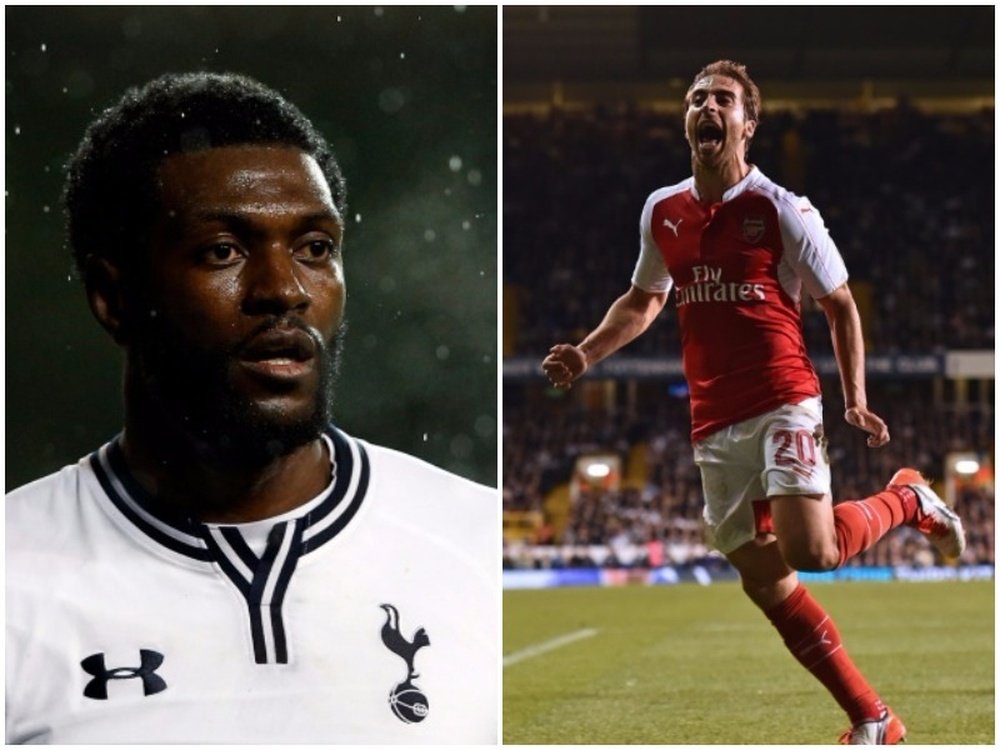 Adebayor (L) and Flamini look set to join Caykur Rizespor. BeSoccer