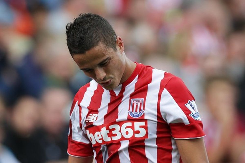 Afellay, en el Stoke. Twitter