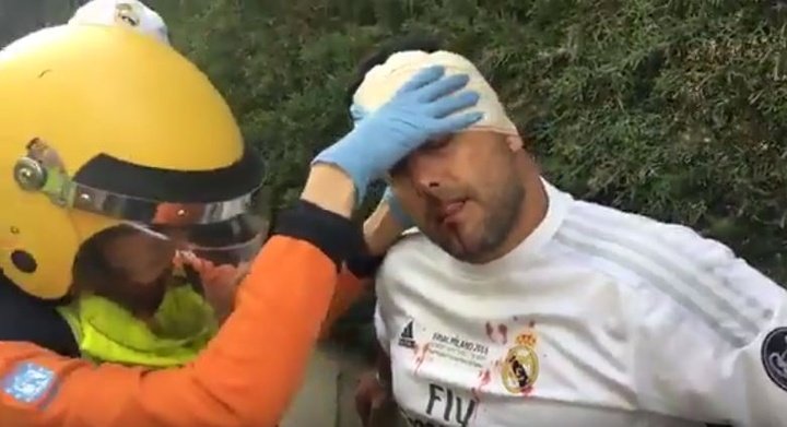 Un supporter du Real a reçu un coup de bouteille à son arrivée au Calderon