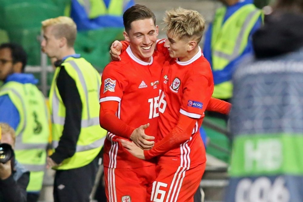 Harry Wilson scored for Wales in the Nations League against the Republic of Ireland. AFP