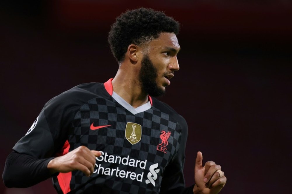 Joe Gomez added to a list of defensive injuries suffered by Liverpool. AFP