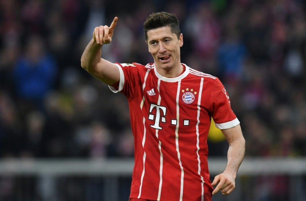 Lewandowski quiere seguir en el Bayern. AFP