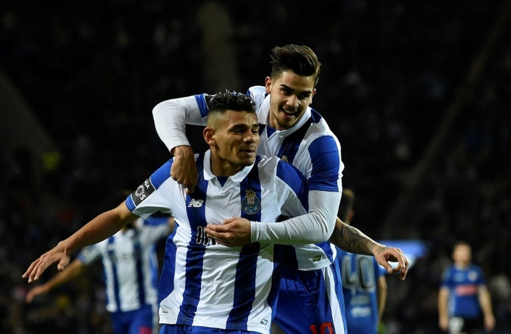 Soares scored twice to propel Porto to victory. AFP