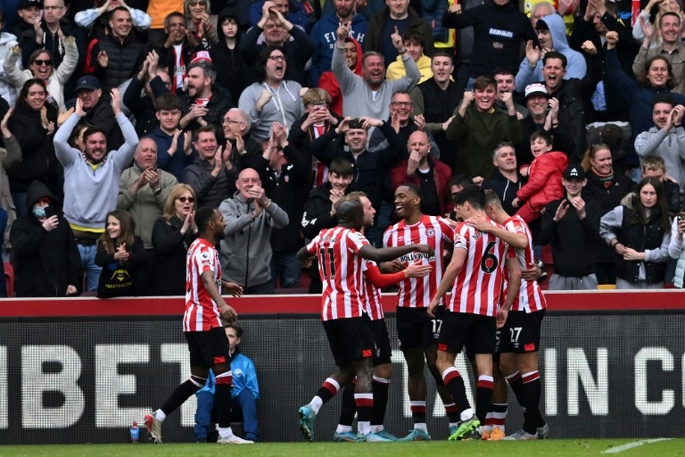 Un Brentford imparable. AFP