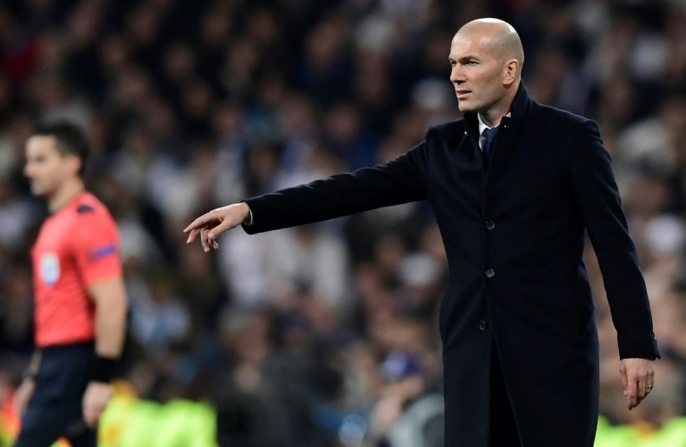 Zidane deu sua opinião sobre a derrota do Barça pelo PSG. AFP